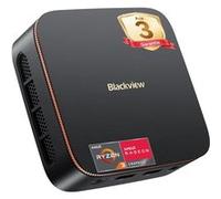 Blackview MP20 Mini PC, AMD Ryzen 3300U (Beats 3200U/3250U/N150) Win11 Pro Mini Bureau, 8 Go de RAM 256 Go SSD, Dual écran 4K HDMI + DP, Noir Noir