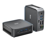 Blackview MP50 Mini PC Avec clavier et souris 16Go DDR4 512Go SSD Windows 11 Pro AMD 3500U 3.7GHz - 4K HD Double WiFi5 HDMI - Noir