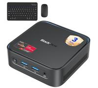 Blackview MP50 2026 Mini PC Silencieux avec Souris et Clavier, Graphique Radeon Vega 8, Ryzen 5, Win-11 Pro, 16Go+512Go SSD, 4K@60Hz HDMI+DP Mini Ordinateur de Bureau, Idéal pour École/Maison/Bureau