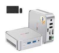 Blackview MP50 Radeon Vega 8 Mini PC avec Souris et Clavier, AMD Ryzen 5, Win-11 Pro, 16Go+512Go SSD, 4K@60Hz HDMI+DP, USB3.2, Double WiFi Mini Ordinateur de Bureau, Bureau/École/Maison