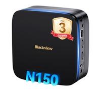 Blackview MP60 Mini PC Win 11 Pro, Intel Twin Lake N150(Mise à Niveau N95/N100), 16Go RAM 512Go M.2 SSD Mini Ordinateur de Bureau, 4K UHD Dual Display WiFi 5G, for École Bureau