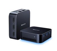 Blackview MP80 1TB M.2 SSD,16GB LPDDR5 Mini PC Intel 12th N97 ((Βeat N95/N100, jusqu'à 3.6 GHz), Mini Desktop PC Windows 11 Pro, Dual LAN Compatible, USB 3.0×3,3*HDMI, WiFi 2.4/5G, 4K UHD