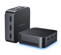 Mini PC MP80 RAM 16 Go Stockage 512 Go M.2 SSD, Windows 11 Pro, WiFi 2.4G+5G, Intel Alder Lake N97, 3.60 GHz - Noir