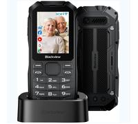 Blackview N1000 Téléphone Mobile pour Personne Agée,Écran 2,4"" ROM 4 Go 3300mAh | Double SIM 4G | GPS | Lampe|Smart KaiOS - Noir