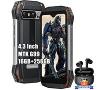 Blackview N6000 mini smartphone 4,3"" Android 13 - 8 Go/256 Go, 48MP, NFC, 3880 mAh, Orange + Airbuds