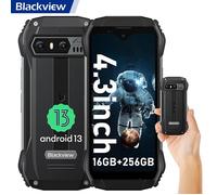 Blackview N6000 Mini Smartphone Incassable 4,3"" 16Go+256Go Dual SIM Android 13 - Noir