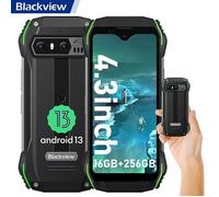 BLACKVIEW N6000 - Smartphone incassable 4,3"" Android 13, 8Go+256Go, 48MP, NFC, Vert