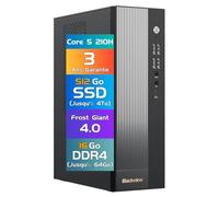Blackview NEX60 Business Office PC Win 11 Pro, 13th Intel Core 5 210H (8C/12T), 16Go RAM 512Go SSD (Up to 64GB+4TB) Mini Ordinateur de Bureau, 4K@60Hz Display HDMI+VGA, USB3.2/WiFi6 [3-Year Warranty]
