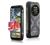 BlackView Oscal TANK 1 5G [sans chargeur UE] Smartphone robuste 48 Go (16 + 32) + 512 Go 6,78 ''2.4 K 20000 mAh 120 Hz NFC 64 MP téléphone portable Orange