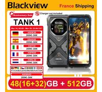 BlackView Oscal TANK 1 [Pas de chargeur UE] Smartphone robuste 5G 48Go(16+32)+512Go 6,78'' 2,4K 120Hz 20000mAh NFC 64MP Rouge