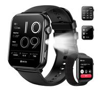 Blackview R30MAX Montre Connectée Femme Homme Ado Appel Bluetooth Assistant Vocal Fonction Féminine Sommeil SpO2 Smartwatch-Noir