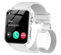 Blackview R30max Montre Connectée Femme Homme Ado Appel Bluetooth Assistant Vocal Fonction Féminine Sommeil SpO2 Smartwatch-Gris