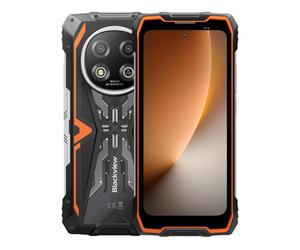 Blackview Rock 2 Smartphone d'extérieur 5G, Android 16, batterie 15 000 mAh, écran Pro 120 Hz, robuste et puissant (orange)