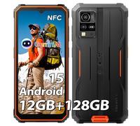 Blackview Rugged Smartphone(NFC) Android 14, 12 Go+128 Go/2 To Extensible/Octa-core, 285 g et 13,5 mm, 6,56" HD+, NFC/Fingerprint/Mode gant/4G Dual SIM Téléphone portable robuste