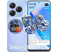 Blackview Shark 9 Smartphone 5G Telephone Portable, Ecran 6.67'' 90Hz, Mémoire ROM 256Go+RAM 24Go/TF 2To,Batterie 5000mAh/18W téléphones Débloqué, 2.7GHz Octa core/50MP+8MP/GPS/Fingerprint/NFC