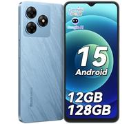 Blackview Smartphone 2025, 12Go+128Go/2To, Téléphone Portable Android 15,HD+ de 6,56 Pouces, 5000 mAh, Smartphone Pas Cher 4G, 13Mp+8Mp, Octa Core/GPS/Fingerprint/OTG,/Prise Jack 3,5 mm