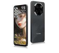 Blackview Smartphone Shark 6 [pas de chargeur UE] 24 Go (8 + 16) + 128 Go Android 15 5000 mAh 6,88" HD + IPS 18 W 120 Hz 16 MP + 8 MP NFC GPS Bleu