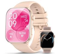 Blackview smartwatch Femmes Hommes, écran AMOLED Toujours allumé, Montre Fitness avec Fonction téléphone, Passer/recevoir des appels, 100+Modes Sport, fréquence Cardiaque, Moniteur de Sommeil