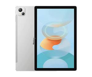 Blackview Tab 13 - Tablette Tactile Dual Sim 4G - Écran FHD+ 10.1", Mémoire Interne 128 Go Extensible à 1 to - Certifiée TÜV Rheinland Filtre Lumière Bleue, WiFi, Batterie 7280 mAh - Argent