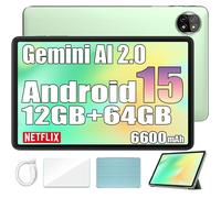 Blackview Tab 20 Wifi Tablette Tactile Google Gemini AI 2.0, 10.1"" Android 15 2.4G+5G Wifi, 12 Go+64 Go-SD 2 To 6600mAh - Vert
