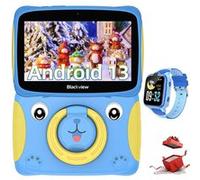 Blackview Tab 3 Kids Tablette Tactile pour Enfants Android 13 4+32Go-SD 1To 3280mAh Éducative Tablette Avec Montre Enfant Z10 Bleu