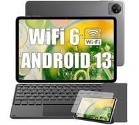 Blackview Tab 30 WiFi Tablette Tactile 10.1"" HD+ IPS Android 13Go WiFi 6, RAM 6 Go ROM 64 Go-SD 128 To 5100mAh Gris Avec Clavier K1