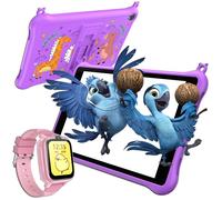 BLACKVIEW Tab 50 Kids Tablette Enfant 8" HD 6Go+64Go-SD 1To 5580mAh Android 13 Wifi Contrôle Parental Avec Montre Enfants Z10 Rose