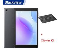 Blackview Tab 50 WiFi Tablette Tactile 8 pouces HD 8Go+128Go/SD 1To 5580mAh WiFi 6 Tablette PC Android 13 Gris Avec Clavier K1 Gris