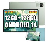 Blackview Tab 60 Pro Tablette Tactile 10.1"" HD+ IPS Android 14,12Go+128Go/SD 1 To,5100mAh(10W) Wifi 5, Mode PC Dual SIM - Vert
