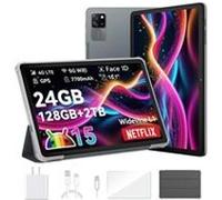 Blackview Tab 60 Pro Tablette Tactile 10.1" HD+ IPS Android 14,24Go+128Go/SD 1 To,5100mAh(10W) Wifi 5, Mode PC Dual SIM - Gris Gris G