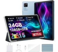Blackview Tab 60 Pro Tablette Tactile 10.1 HD+ IPS Android 14,24Go+128Go/SD 1 To,5100mAh(10W) Wifi 5, Mode PC Dual SIM - Bleu Bleu G