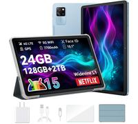 Blackview Tab 60 Pro Tablette Tactile 10.1"" HD+ IPS Android 14,24Go+128Go/SD 1 To,5100mAh(10W) Wifi 5, Mode PC Dual SIM - Bleu