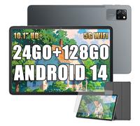 Blackview Tab 60 Pro Tablette Tactile 10.1"" HD+ IPS Android 14,24Go+128Go/SD 1 To,5100mAh(10W) Wifi 5, Mode PC Dual SIM - Gris