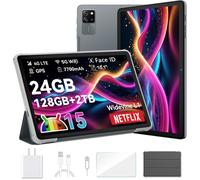 Blackview Tab 60 Pro Tablette Tactile 10.1"" HD+ IPS Android 14,24Go+128Go/SD 1 To,5100mAh(10W) Wifi 5, Mode PC Dual SIM - Gris