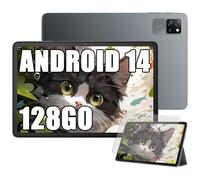 Blackview Tab 60 WiFi Tablette Tactile 10.1"" HD+ IPS Android 14 WiFi 6,Bluetooth 5.3,12Go+128Go/SD 1 To 5100mAh WPS Mode PC - Gris