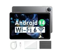 Blackview Tab 70 WiFi Tablette Tactile 10.1 pouces Android 14 2.4G+5G WiFi 6, RAM 12 Go ROM 64 Go-SD 1 To 6580mAh - Gris