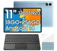 Blackview Tab 9 WiFi Tablette Tactile 10.95" 1200*1920 1080P Android14 18Go+256Go-SD 1To 8200mAh Mode PC WPS Bleu Avec Clavier K1