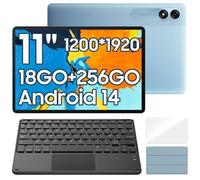 Blackview Tab 9 WiFi Tablette Tactile 10.95" 1200*1920 1080P Android14 18Go+256Go-SD 1To 8200mAh Mode PC WPS Bleu Avec Clavier K1