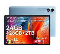 Blackview Tab 90 Tablet 11 Inch, Android 14 Tablet, 24GB RAM+128GB ROM(2TB TF), 4G Dual SIM , Gaming Tablet 8200mAh Battery, Dual Camera, Widevine L1