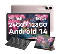 Blackview Tab 90 Tablette Tactile 10.92"" 1080P FHD Android 14 RAM 24Go ROM 128Go/SD 1To 8200mAh(10W) Dual SIM Rose Avec Clavier K1