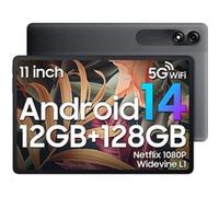 Blackview Tab 90 WiFi Tablette Tactile 10.9 HD+ IPS Android 14 2.4G+5G WiFi 6, RAM 12 Go ROM 128 Go/SD 1 To 8MP+13MP 8200mAh - Gris Gris