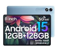 Blackview Tab 90 WiFi Tablette Tactile 10.9"" HD+ IPS Android 15 2.4G+5G WiFi, RAM 12 Go ROM 128 Go-SD 2 To 8MP+13MP 8200mAh - Bleu