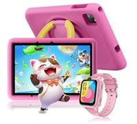 Blackview Tab A6 Kids Tablette pour Enfants Android 14 10.1"" HD+, 12Go + 128Go /SD 1TB 5100mAh Rose Avec Montre Enfant Z10 Rose