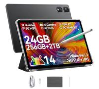 Blackview Tab16 Pro Tablette Tactile 11Pouces 2K FHD+, 16Go+256Go(TF 2To) Tablettes Android 14, 4G LTE+5G WiFi 2.0Ghz Octa Core, 7700mAh 18W Tablettes AVCE Widevine L1/Face ID/GPS