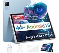 Blackview Tab60 Pro Tablette Tactile 10 Pouces Android 15, 12Go RAM 128Go (Ext. 2To),4G LTE,Widevine L1,GPS,Face ID,Batterie 7700mAh