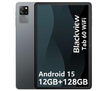 Blackview Tab60 WiFi, Android 15, 10 pouces, PC AI Tablet, 12GB(4+8) RAM + 128GB ROM (2TB TF), Octa Core WiFi 6, 1280 x 800 HD, Widevine L1, 5100mAh