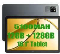 Blackview Tab60 WiFi Tablet (2025), 12GB+128GB(TF 2TB) Tablette Octa-Core WiFi 6, Tablet 10 Pollici 5100mAh 8MP+5MP Widevine L1, Bluetooth 5.2, GMS, Mode PC Multi-fenêtres Noir (Noir)