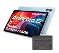 Blackview Tab90 Tablette WiFi Android 15 11", 12 (4 + 8 extension) Go de RAM 128 Go d'espace de stockage (2 To TF), grand écran Widevide L1, Octa-core T606, batterie 8200 mAh, WiFi 5G, double caméra