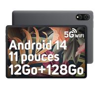 Blackview Tab90 WiFi 11 Pouces Android14 Tablette 12(4+8Extension) Go RAM 128Go ROM (2 to TF), 8200 mAh Octa-Core T606, Soutien Widevine L1, FHD, 5G WiFi, Deux Caméras 13MP + 8MP, GMS, BT5.0