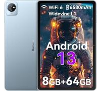 Blackview Tablette 10 Pouces Tab70 WiFi, 8Go + 64Go(TF 2To) Tablette Android 13 2,0 GHz WiFi 6 BT5.0, 6580mAh 10W Tablette Tactile AVCE Widevine L1/GMS/3.5mm Prise Casque